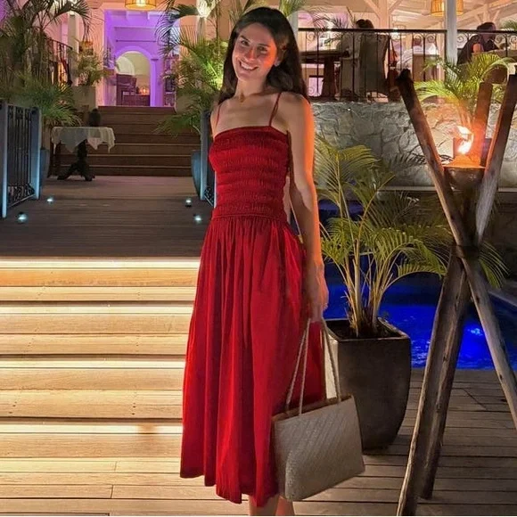 Madewell poplin Smocked Bodice Dress - Picture 4 of 11